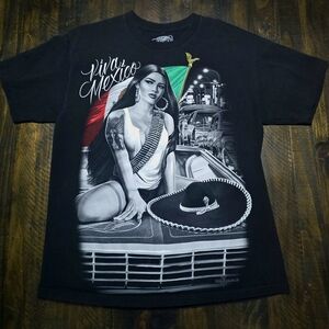 Black Viva Mexico Graphic Tee
